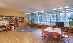 Innenraum Aufenthaltsraum Kindergarten Spielecke | © Max Ott www.d-design.de